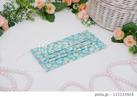 beautiful patterned masks as a background beautiful patterned masks as a background 113133928
