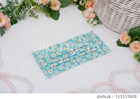 beautiful patterned masks as a background beautiful patterned masks as a background 113133929