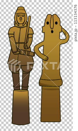 挂甲の武人と埴輪 挂甲の武人と埴輪 113134376