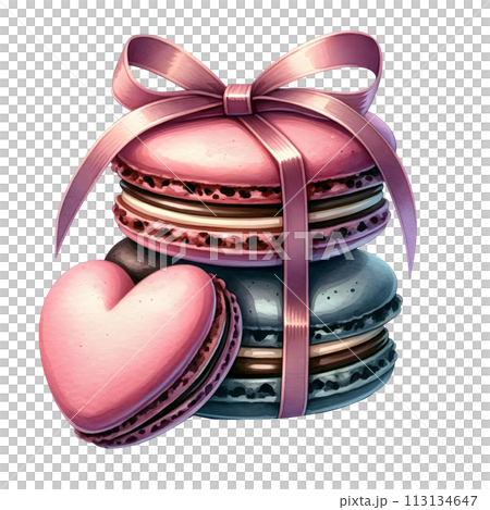 colorful macaroons in a heart shape colorful macaroons in a heart shape 113134647