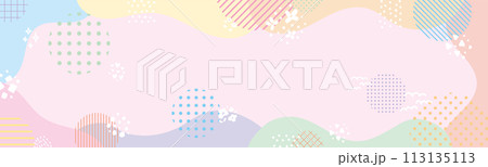 ポップでカラフルなパノラマ背景01 ポップでカラフルなパノラマ背景01 113135113