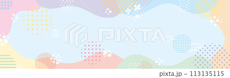 ポップでカラフルなパノラマ背景02 ポップでカラフルなパノラマ背景02 113135115