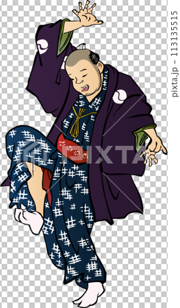 浮世絵　踊る人　その2 113135515