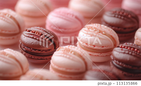 Close-up of multicolored macaroon Close-up of multicolored macaroon 113135866