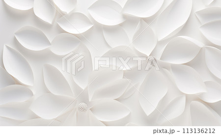 White background flowers texture. White background flowers texture. 113136212