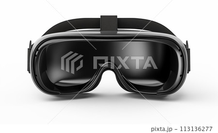 Close-up of VR glasses, isolated, white background. Close-up of VR glasses, isolated, white background. 113136277