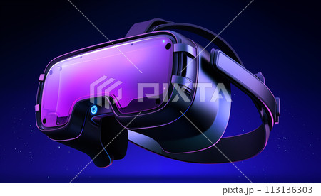 Close-up of VR glasses. 113136303