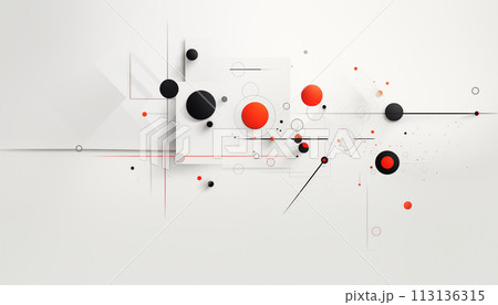 Abstract white background with geometric shapes. Hotel and office paintings. Abstract white background with geometric shapes. Hotel and office paintings. 113136315