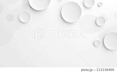 White abstract background with circles. White abstract background with circles. 113136409