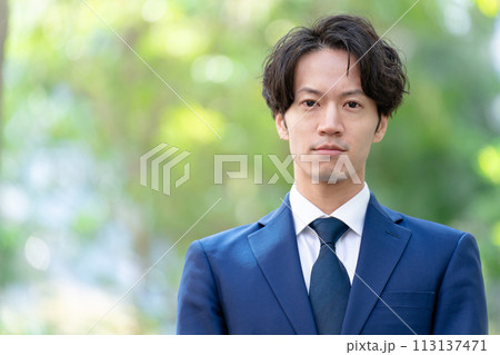 ビジネスマン 新緑 ビジネスマン 新緑 113137471