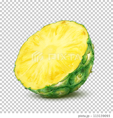 Pineapple illustration realistic 113139093