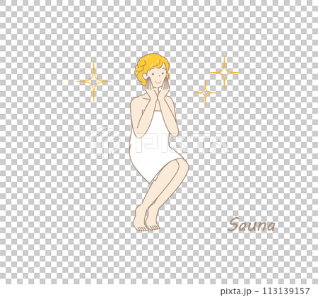 A cute sauna-loving woman who refreshes her body and mind in the sauna and shines brightly.Toto Sauna Girl A cute sauna-loving woman who refreshes her body and mind in the sauna and shines brightly.Toto Sauna Girl 113139157