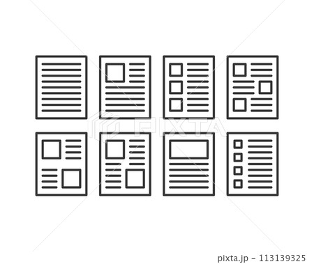 ノートのレイアウト セット ノートのレイアウト セット 113139325