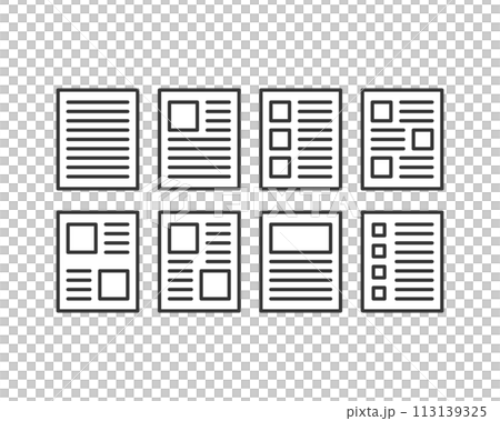 ノートのレイアウト セット ノートのレイアウト セット 113139325