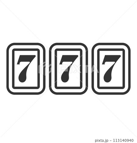 Casino image icon design 113140940