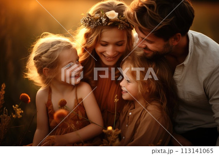 Celebrating families: an ode to love and connection on fathers day, mothers day, and parents day, capturing moments of joy, unity, and gratitude in the tapestry of family life. 113141065