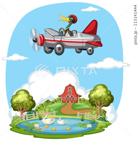 Duck Pilot Adventure Over Idyllic Farm Duck Pilot Adventure Over Idyllic Farm 113141444