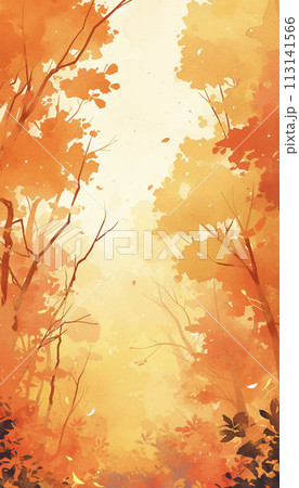 幻想的でカラフルな秋の紅葉の風景 AI画像 幻想的でカラフルな秋の紅葉の風景 AI画像 113141566