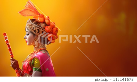 Happy gudi padwa: a joyous celebration of marathi new year, ushering in happiness, renewal, and cultural traditions, embracing festive spirit and new beginnings with family and cultural pride. 113141678