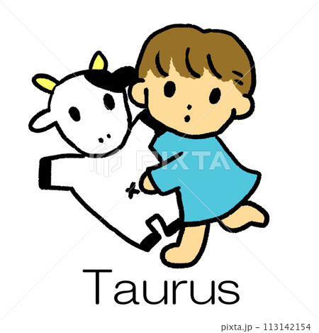 牡牛座のイラスト 113142154
