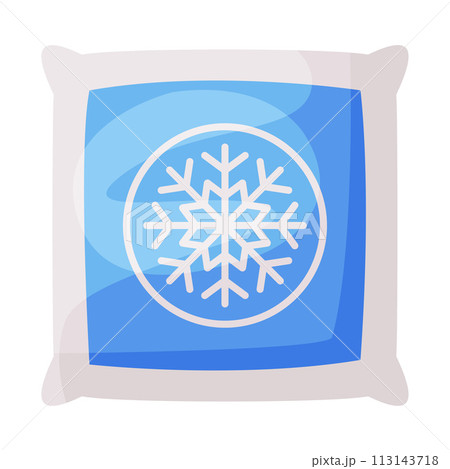 Medical Cold Pack Gel, First Aid Kit Equipment Vector Illustration on White Background 113143718