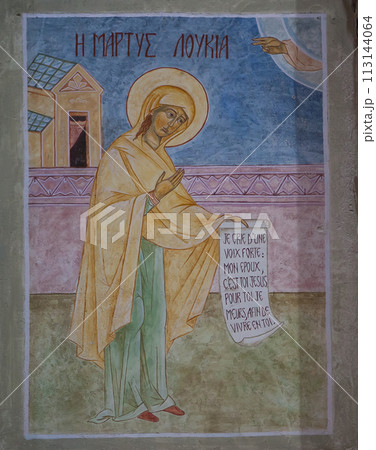 greek church of Cargese village, corse, france greek church of Cargese village, corse, france 113144064