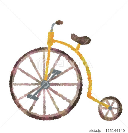 レトロな自転車のイラスト 113144140