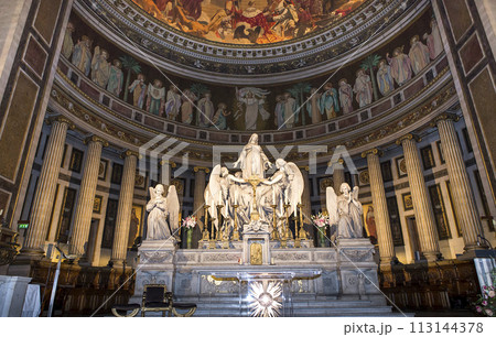 interiors of la Madeleine church, Paris, France interiors of la Madeleine church, Paris, France 113144378