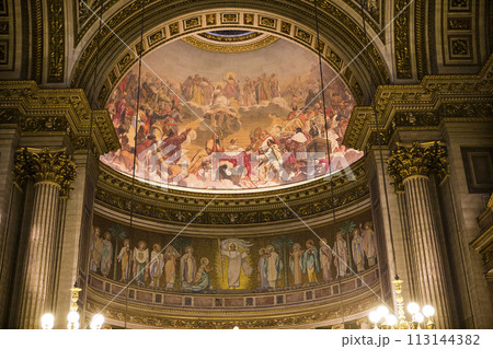 interiors of la Madeleine church, Paris, France interiors of la Madeleine church, Paris, France 113144382