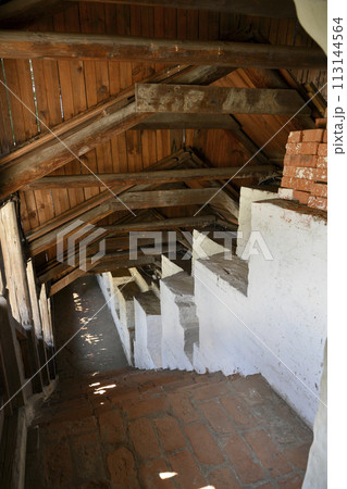 Interior of the medieval fortress wall of the Spaso-Preobrazhensky Monastery in Yaroslavl, Russia Interior of the medieval fortress wall of the Spaso-Preobrazhensky Monastery in Yaroslavl, Russia 113144564