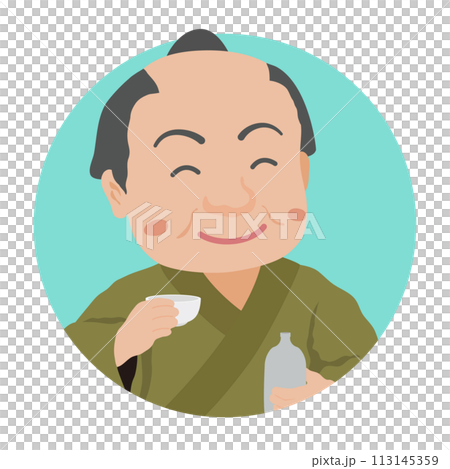 酒を飲む江戸時代の町人 酒を飲む江戸時代の町人 113145359