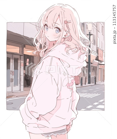 パーカー女子「AI生成画像」 113145757