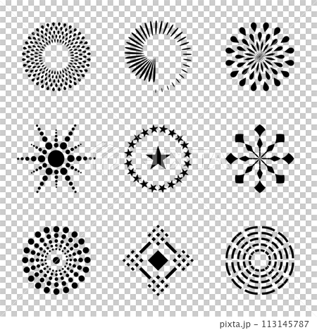 Design Elements Set. Abstract Dots Icons. Vector Art. 113145787