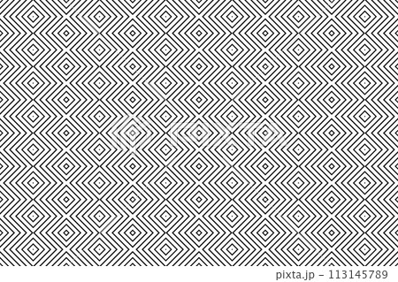 Seamless Geometric Zigzag Lines Chevron Pattern. Vector Art. 113145789