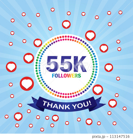 Thank you 55K followers card Thank you 55K followers card 113147516