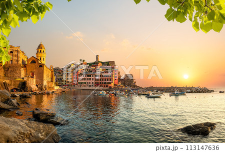 The fishing town of Vernazza The fishing town of Vernazza 113147636
