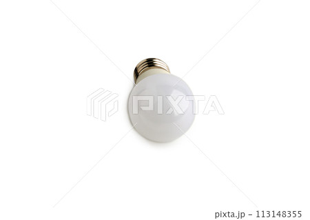 Isolated mate light bulb on white background 113148355