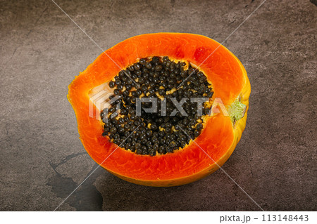 Tropical exotic sweet fruit - Papaya 113148443