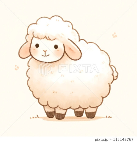 可愛い羊 113148767