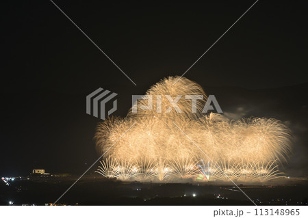 初夏の夜空を彩る花火 初夏の夜空を彩る花火 113148965