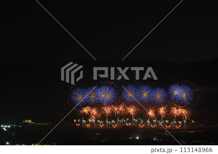 初夏の夜空を彩る花火 初夏の夜空を彩る花火 113148966