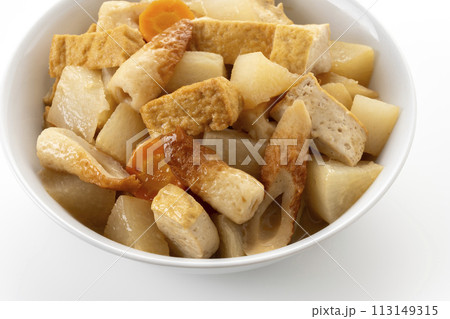 大根とちくわと厚揚げの煮物 大根とちくわと厚揚げの煮物 113149315