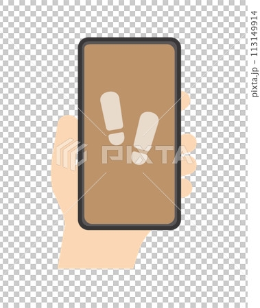 スマホを持つ手 通知 歩数計 スマホを持つ手 通知 歩数計 113149914