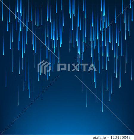Fallen Blue Lines on Dark Blue Background, Vector Illustration Fallen Blue Lines on Dark Blue Background, Vector Illustration 113150042