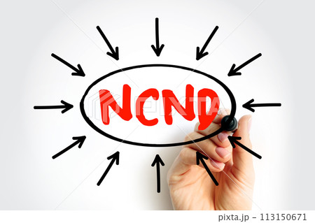 NCND Non-Circumvention and Non-Disclosure - legally-binding agreement that is established to prevent a business from being bypassed, acronym text with marker 113150671