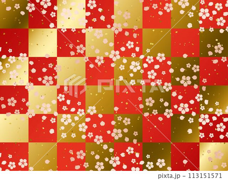 桜、格子1-2 113151571