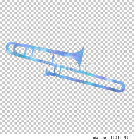 トロンボーンのカラフルなイラスト 113151995
