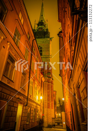 北欧ストックホルムの町並み 北欧ストックホルムの町並み 113152272