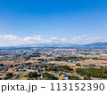 view of Fuji mountain in the background ,Japan. 113152390