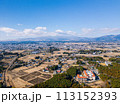 view of Fuji mountain in the background ,Japan. 113152393
